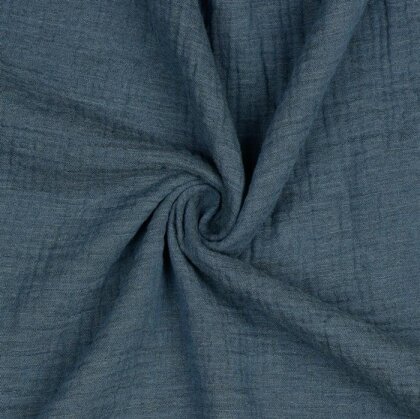 Musselin *Vera* - Jeans Melange
