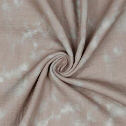 Musselin Digital Tie Dye - perlrosa