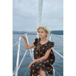 Musselin Digital Paisley - dunkelorange