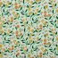 Musselin Digital Früchte & Blumen - softgrün