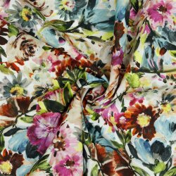 Canvas Digital gemalte Blumen