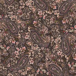 Viskose Jersey Digital Paisley - braun