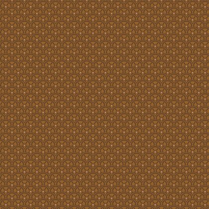 Baumwollpopeline grafische Kreise - rehbraun