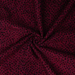 Cordstoff vorgewaschen Punkte - pink