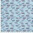 Baumwolljersey Dinosaurierangriff - babyblau
