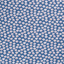 Baumwolljersey Muscheln Indigoblau