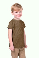 Baumwolljersey Regentropfen braun