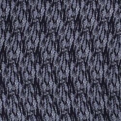 Viskose-Krepp mit Muster - dunkelblau