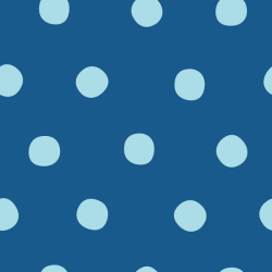 Musselin Punkte - königsblau