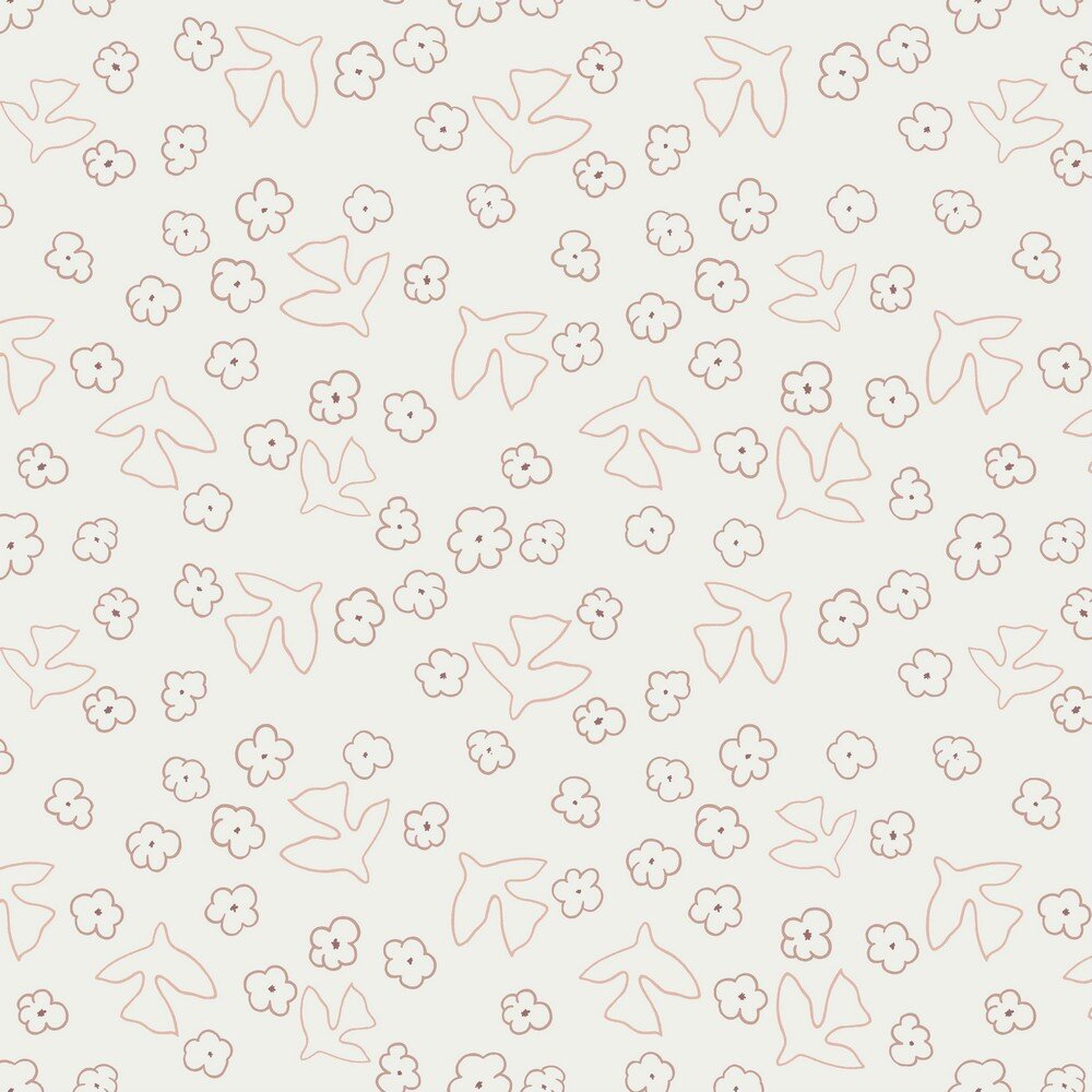 Ganzjahressweat Vögel - altweiss