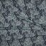 Jeansstoff Blumen - indigoblau