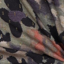 Viskose Lurex Digital Abstrakt - gurkengrün