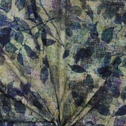 Viskose Digital FLORAL - salbei