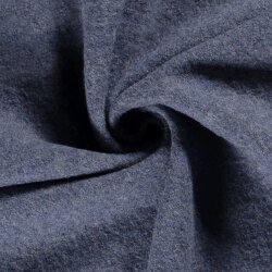 Walkloden Melange *Marie* - jeansblau
