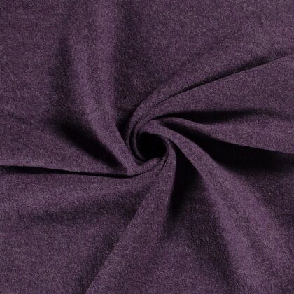 Walkloden Melange *Marie* - aubergine