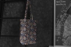 Canvas Digital Paisley - dunkelgrau