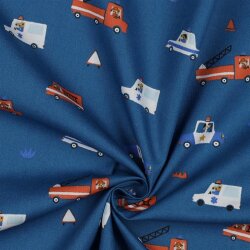 Baumwollpopeline Organic Einsatzwagen - indigo