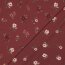 Baumwolljersey Digital Organic Blumen - rubinrot