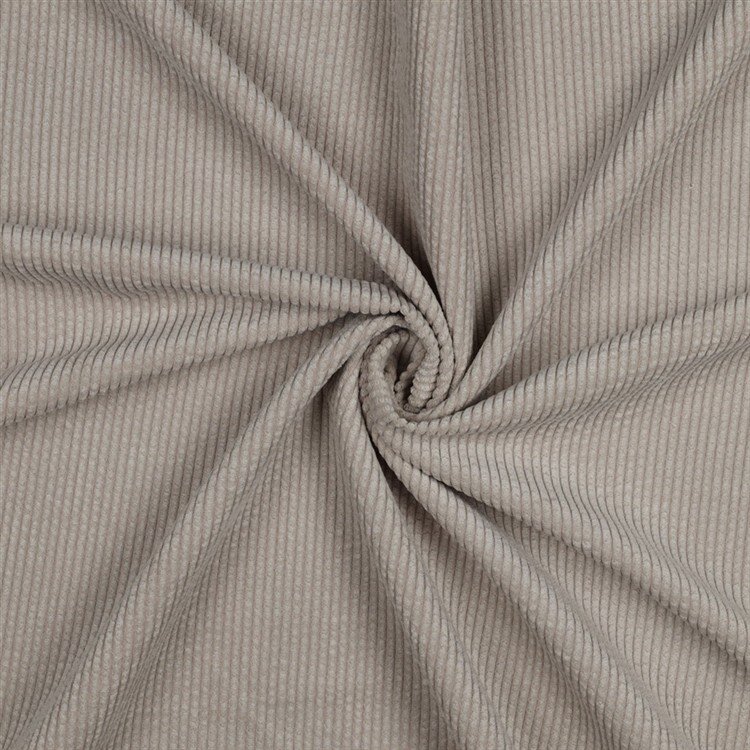 Cordstoff mit Bübbelchen Uni - hellsand