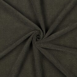 Cordstoff mit Bübbelchen Uni - dunkeloliv