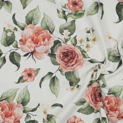 Canvas Digital Rosen - weiss