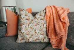 Canvas Digital TROPICAL Früchte - leinen PEACH