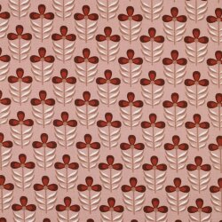 Canvas Wasserabweisend Blumen - altrosa
