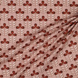 Canvas WATERPROOF Blumen - altrosa