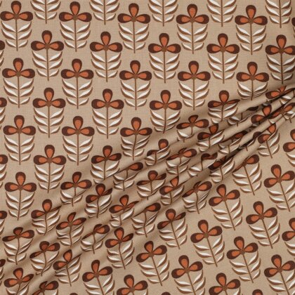 Canvas WATERPROOF Blumen - sand