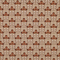 Canvas WATERPROOF Blumen - sand