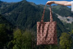 Canvas WATERPROOF Blumen - sand