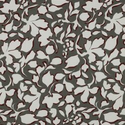 Viskose Popeline Stretch große Blumen - taupe