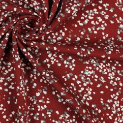 Viskose Jersey Punkte - cognac