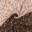 Baumwolljersey Digital Paisley Blumen - weiss/pfirsich