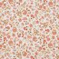 Baumwolljersey Digital Paisley Blumen - weiss/pfirsich