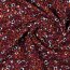 Ganzjahressweat Soft kleine Blumen - aubergine