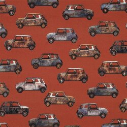 Canvas Digital Retroautos - terrakotta
