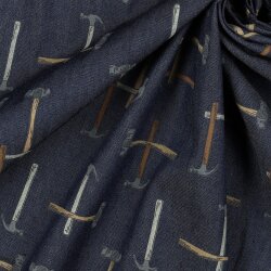 Jeansstoff HAMMER - dunkelJeansstoffblau