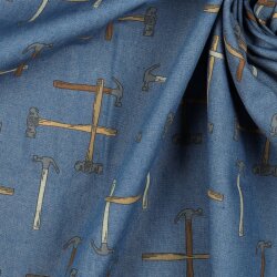 Jeansstoff HAMMER - Jeansstoffblau