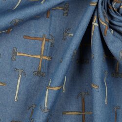 Jeansstoff HAMMER - Jeansstoffblau