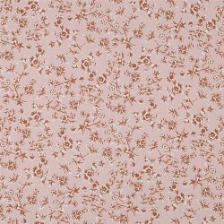Beschichtete Baumwolle kleine Blumen - puderrosa