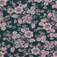 Ganzjahressweat Soft Blumen - smaragd