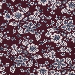 Ganzjahressweat Soft Blumen - beere