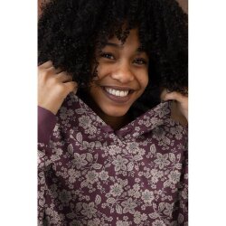 Ganzjahressweat Soft Blumen - beere