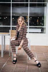 Jacquard CHECK - helllila