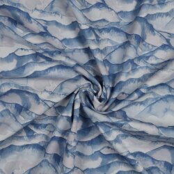 Softshell Digital Schneeberge - hellblau