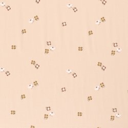 Baumwolljersey kleine Vögel soft rosa