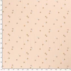 Baumwolljersey kleine Vögel soft rosa