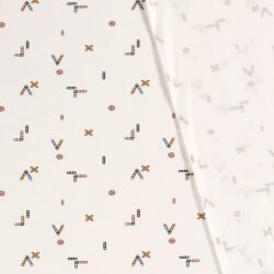 Baumwolljersey Spielzeug- creme