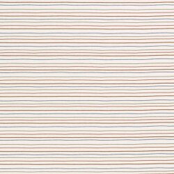 Baumwolljersey bunte Streifen- creme